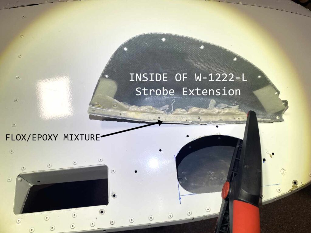 RV-12 inside strobe extension