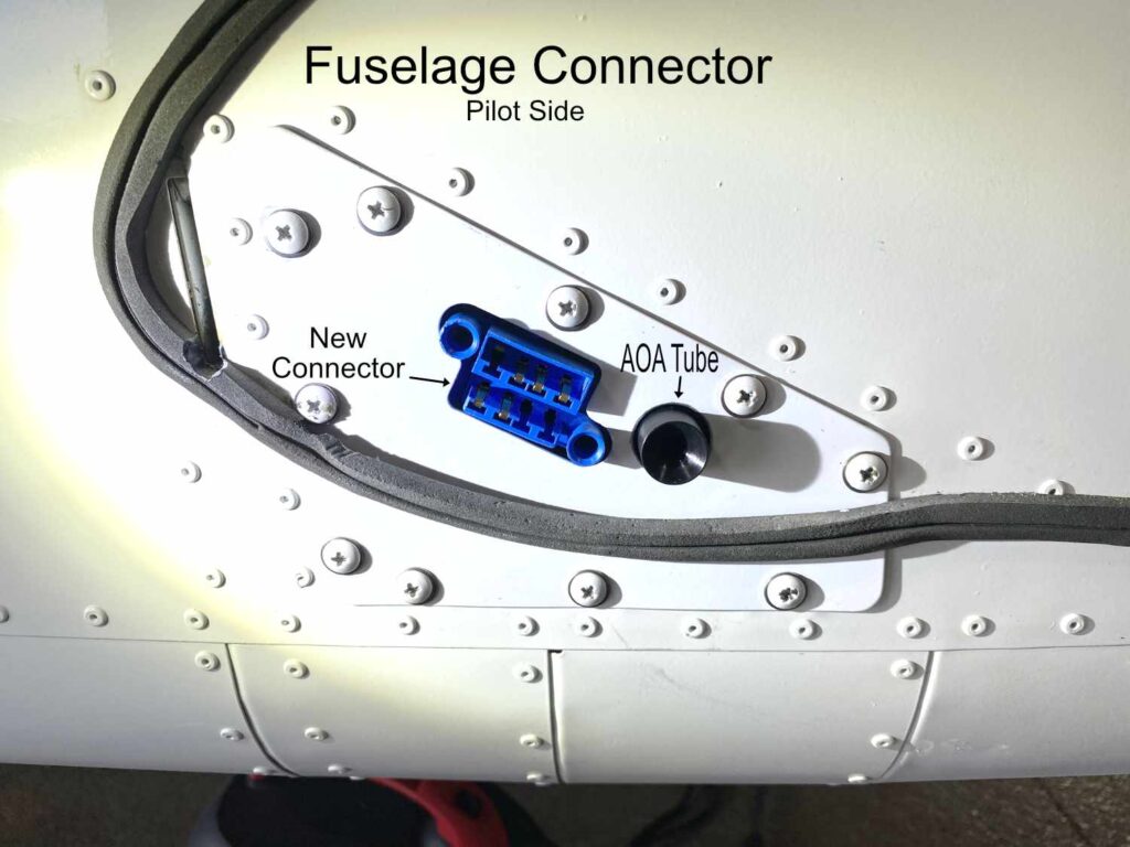 RV-12 new fuselage connector with angle of attack