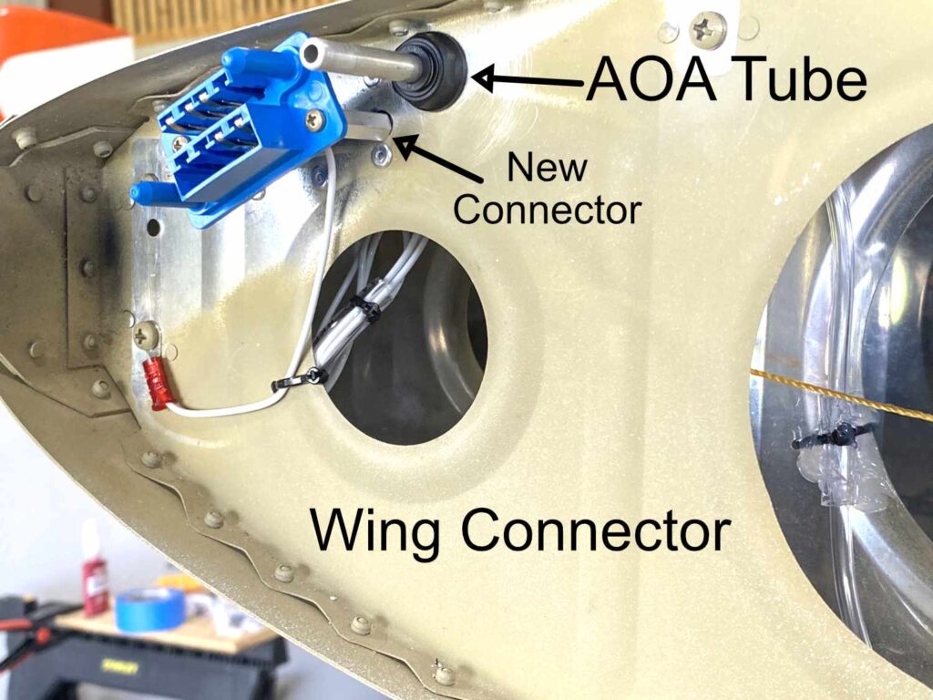 RV-12 new wing connector with angle of attack