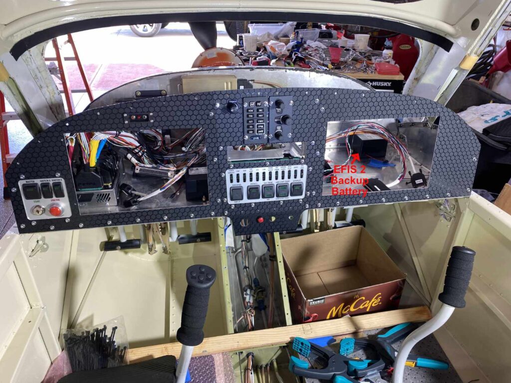 New Rv-12 avionics panel with honeycomb wrap.