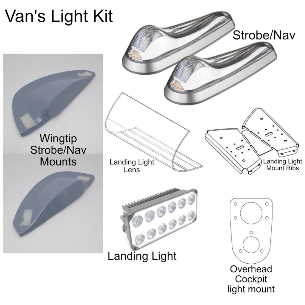 Van's Rv-12 landing light kit described